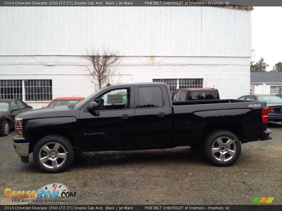 2014 Chevrolet Silverado 1500 LTZ Z71 Double Cab 4x4 Black / Jet Black Photo #3