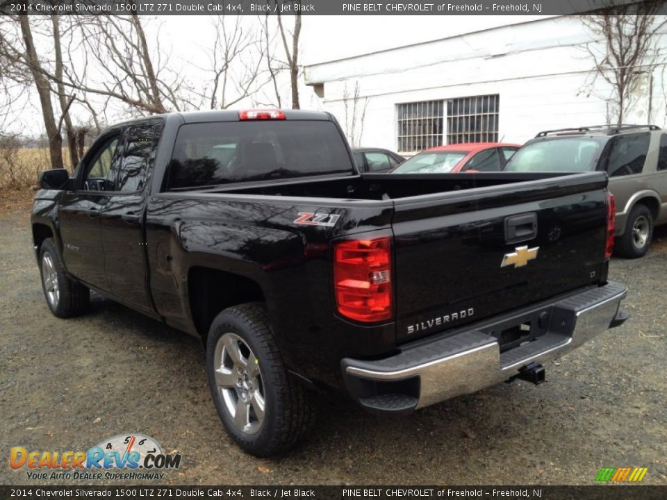 2014 Chevrolet Silverado 1500 LTZ Z71 Double Cab 4x4 Black / Jet Black Photo #4