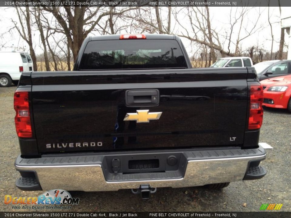 2014 Chevrolet Silverado 1500 LTZ Z71 Double Cab 4x4 Black / Jet Black Photo #5