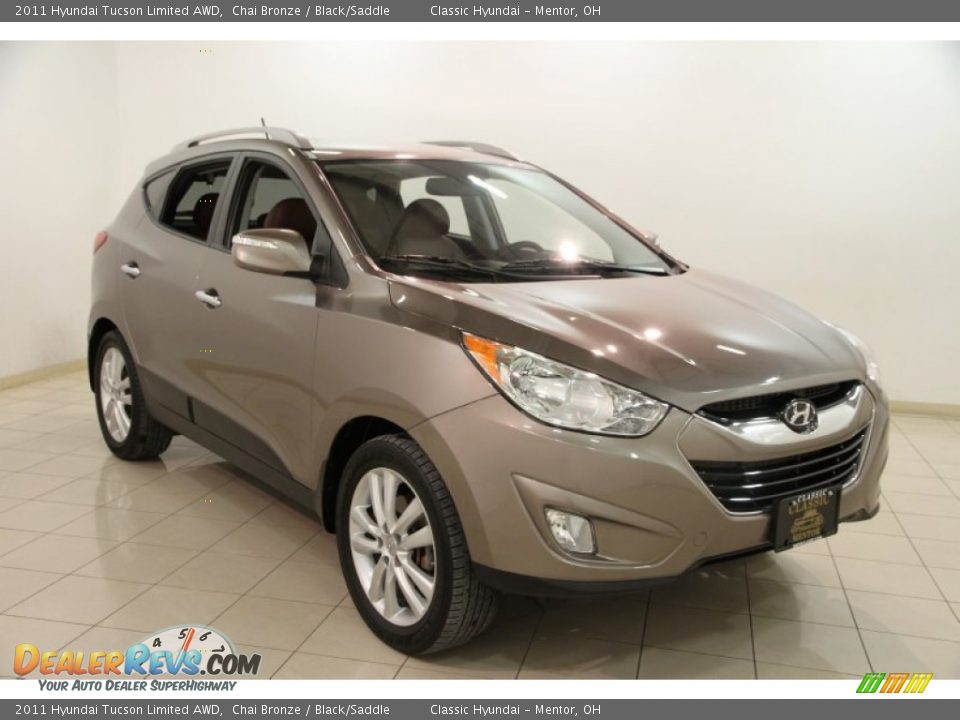2011 Hyundai Tucson Limited AWD Chai Bronze / Black/Saddle Photo #1