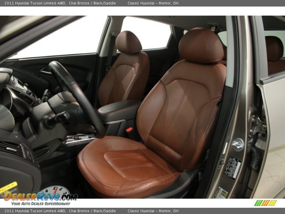2011 Hyundai Tucson Limited AWD Chai Bronze / Black/Saddle Photo #5