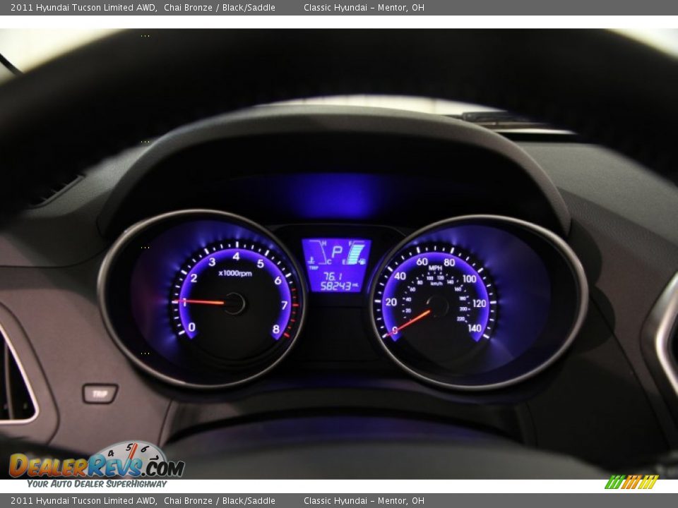 2011 Hyundai Tucson Limited AWD Chai Bronze / Black/Saddle Photo #7