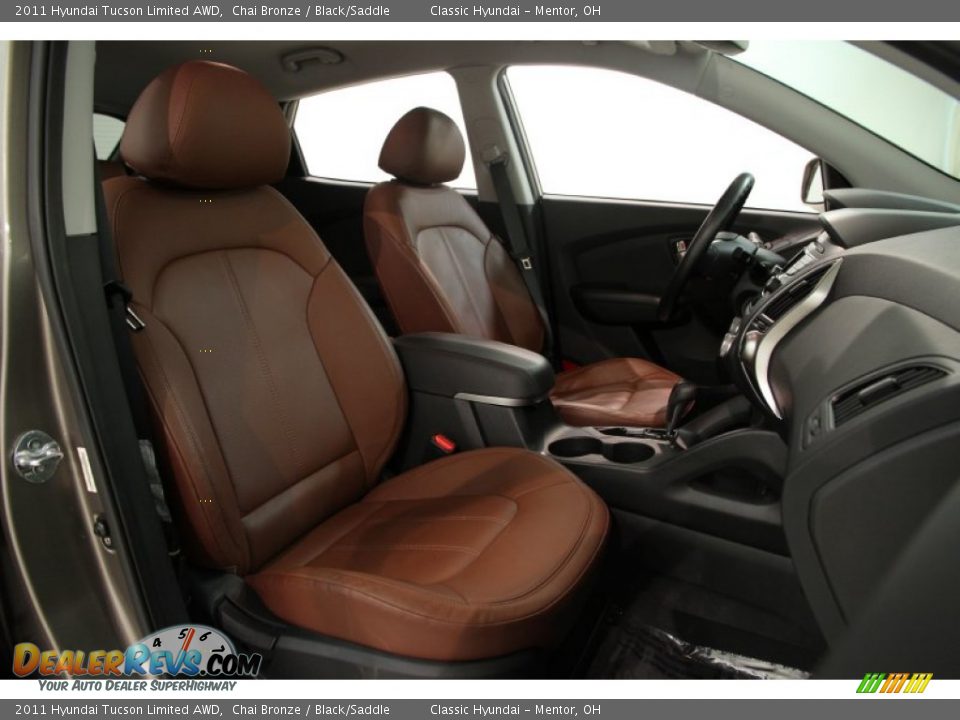 2011 Hyundai Tucson Limited AWD Chai Bronze / Black/Saddle Photo #10