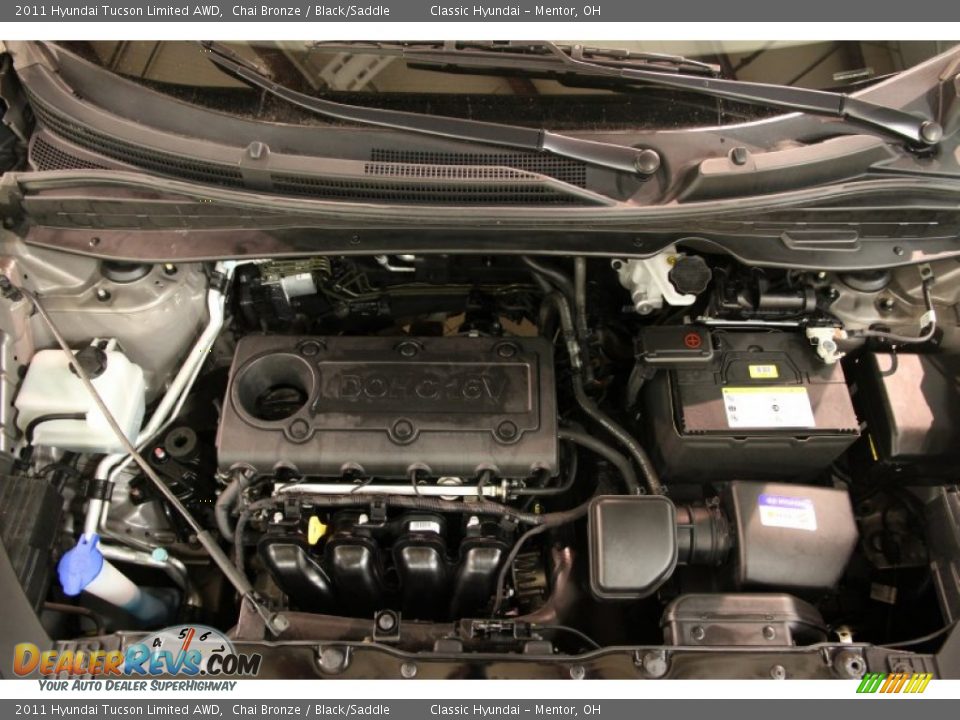 2011 Hyundai Tucson Limited AWD Chai Bronze / Black/Saddle Photo #14