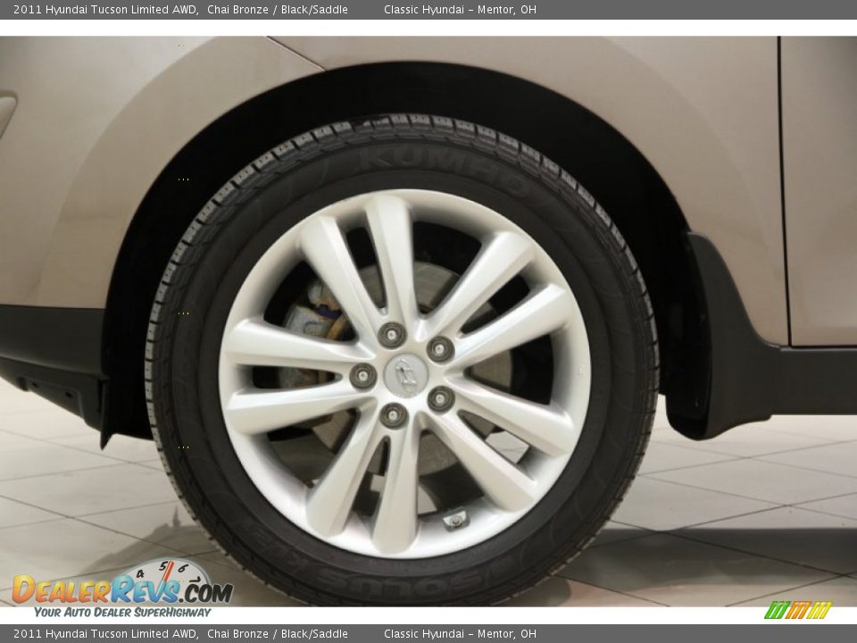 2011 Hyundai Tucson Limited AWD Chai Bronze / Black/Saddle Photo #15