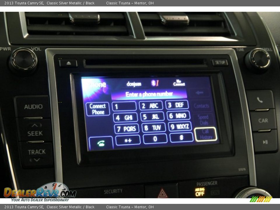 2013 Toyota Camry SE Classic Silver Metallic / Black Photo #10