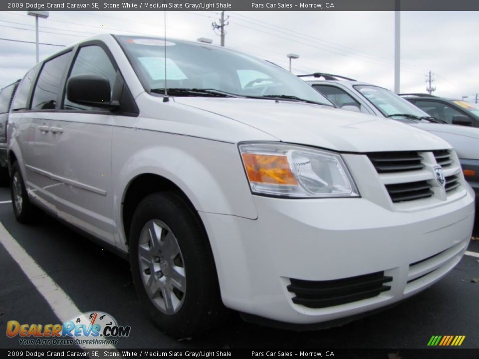 2009 Dodge Grand Caravan SE Stone White / Medium Slate Gray/Light Shale Photo #4