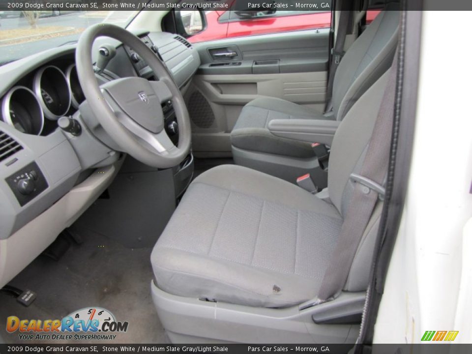 2009 Dodge Grand Caravan SE Stone White / Medium Slate Gray/Light Shale Photo #6