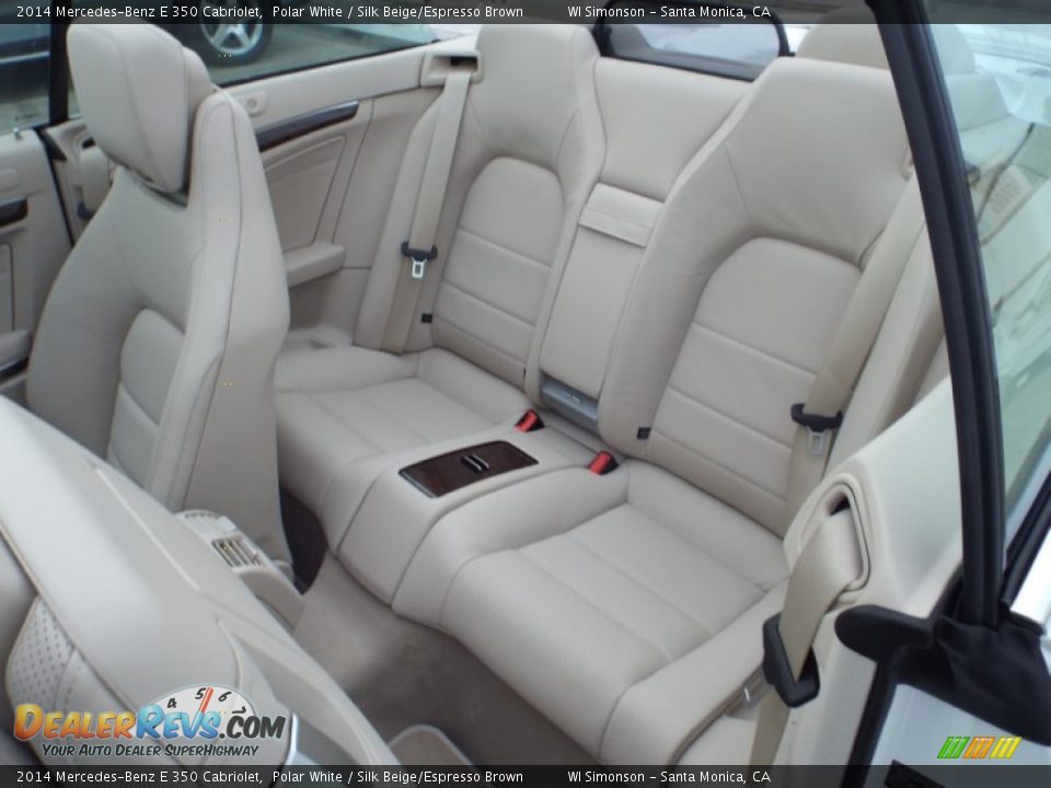 2014 Mercedes-Benz E 350 Cabriolet Polar White / Silk Beige/Espresso Brown Photo #6