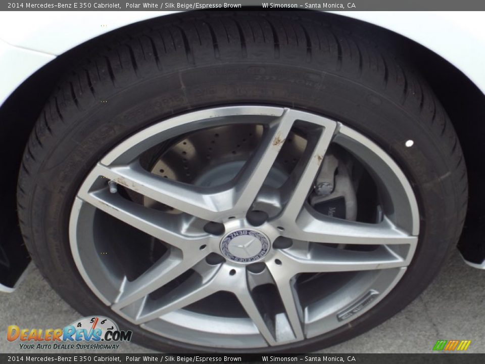 2014 Mercedes-Benz E 350 Cabriolet Polar White / Silk Beige/Espresso Brown Photo #10