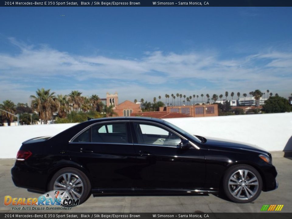 2014 Mercedes-Benz E 350 Sport Sedan Black / Silk Beige/Espresso Brown Photo #3