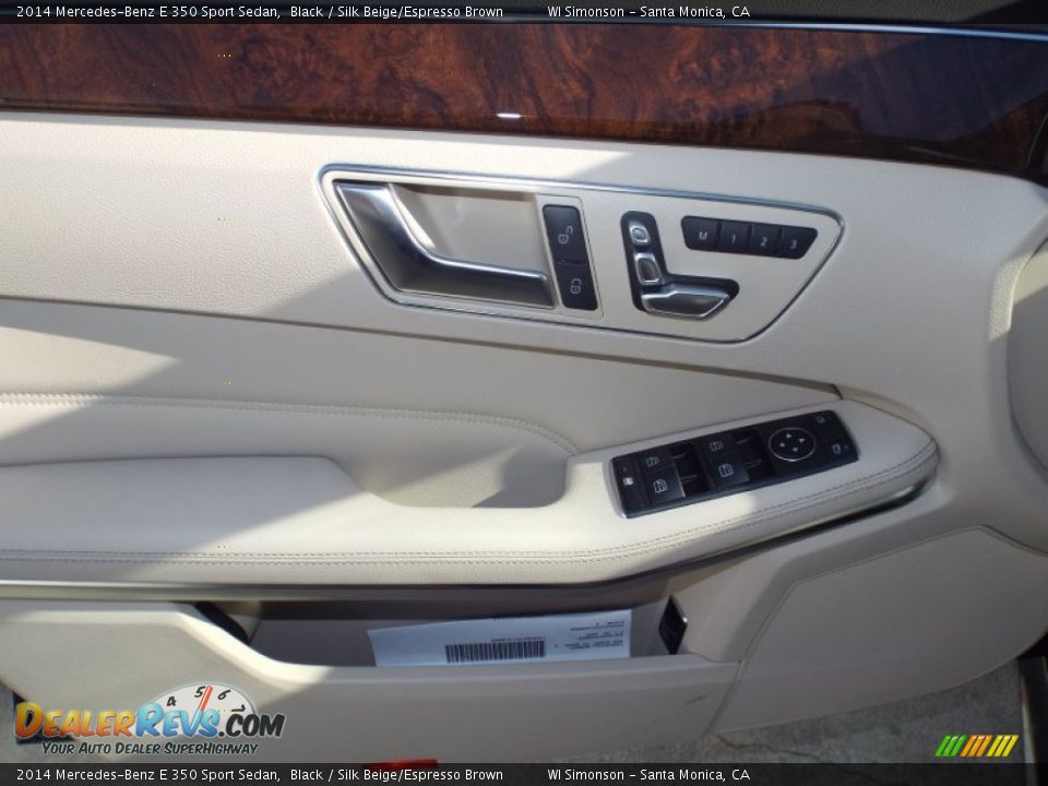 2014 Mercedes-Benz E 350 Sport Sedan Black / Silk Beige/Espresso Brown Photo #6