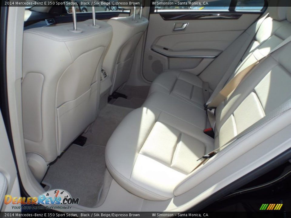 2014 Mercedes-Benz E 350 Sport Sedan Black / Silk Beige/Espresso Brown Photo #8