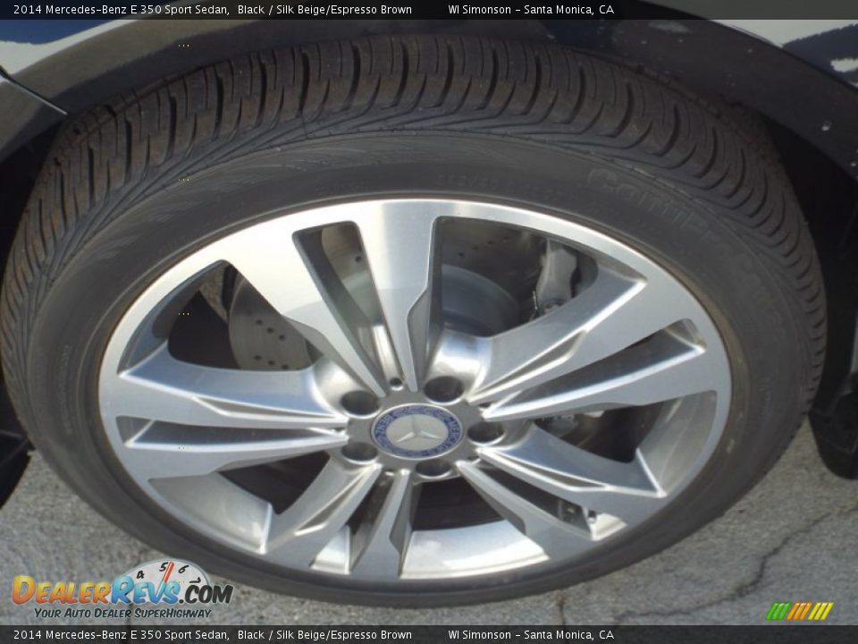 2014 Mercedes-Benz E 350 Sport Sedan Black / Silk Beige/Espresso Brown Photo #10