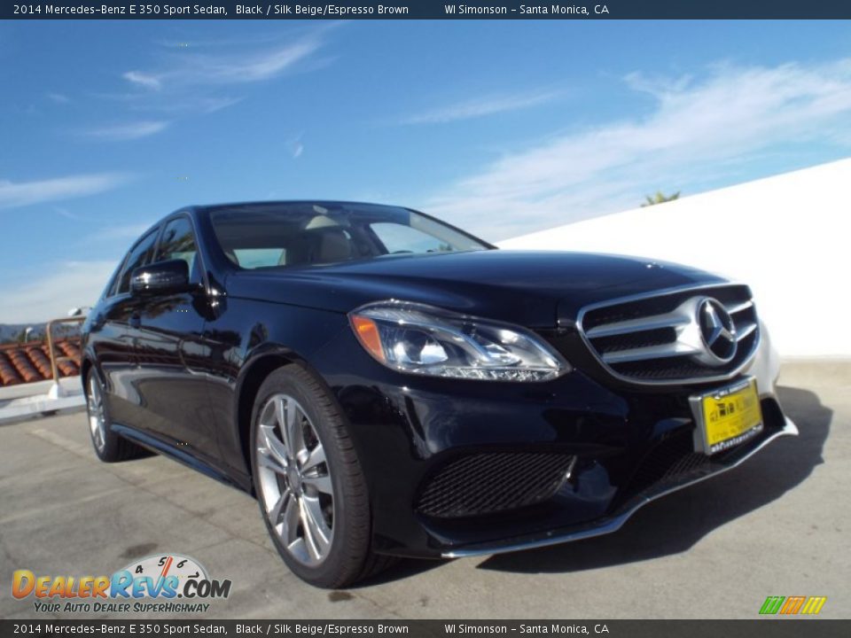 2014 Mercedes-Benz E 350 Sport Sedan Black / Silk Beige/Espresso Brown Photo #11