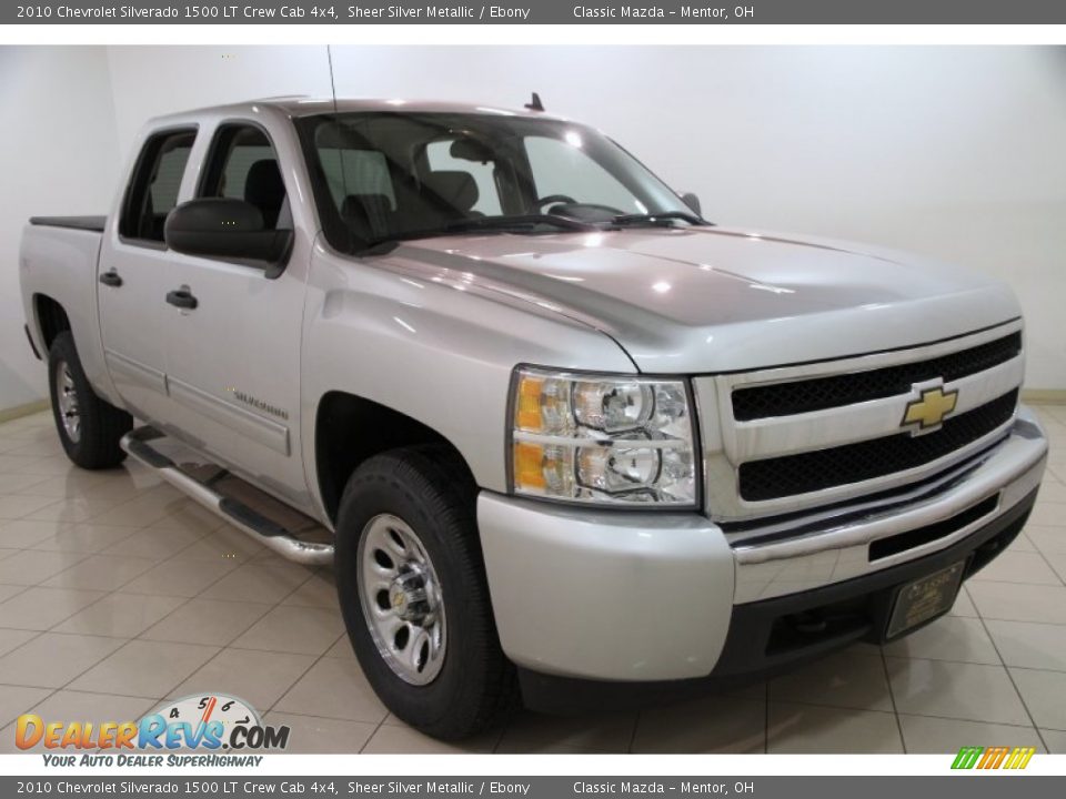 2010 Chevrolet Silverado 1500 LT Crew Cab 4x4 Sheer Silver Metallic / Ebony Photo #1