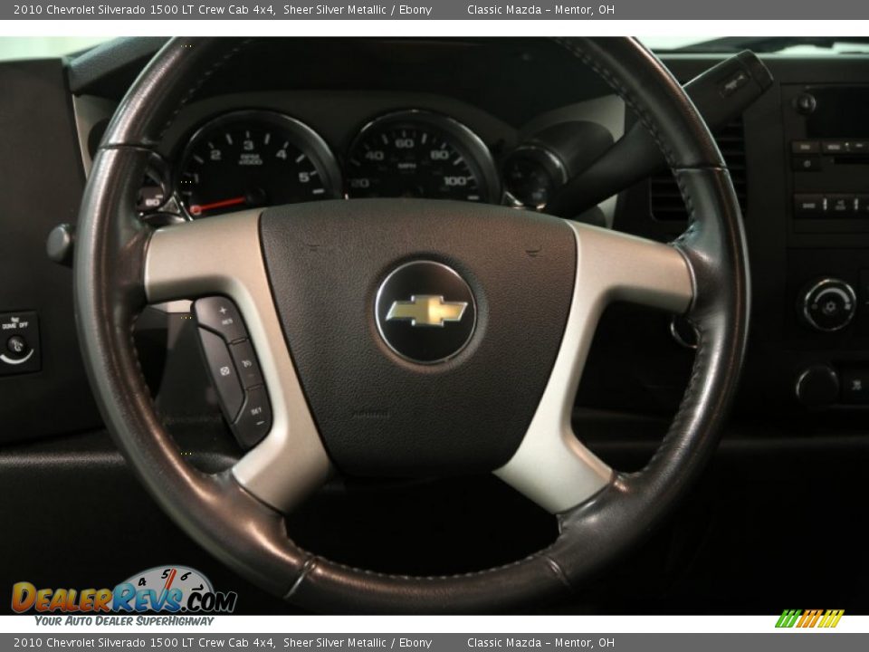 2010 Chevrolet Silverado 1500 LT Crew Cab 4x4 Sheer Silver Metallic / Ebony Photo #6