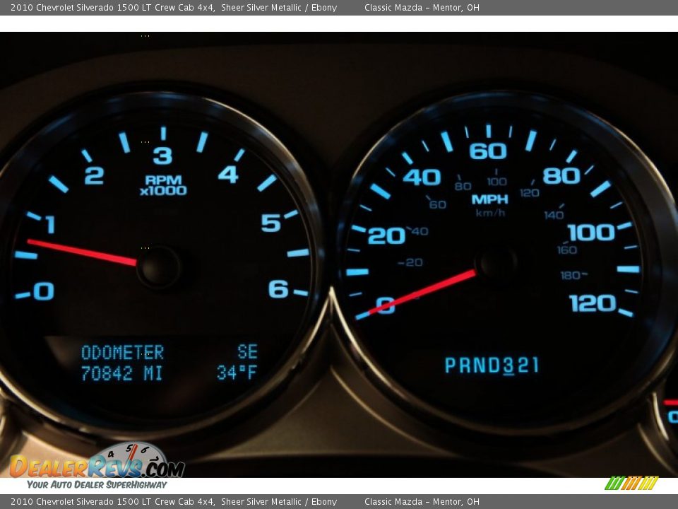 2010 Chevrolet Silverado 1500 LT Crew Cab 4x4 Sheer Silver Metallic / Ebony Photo #7