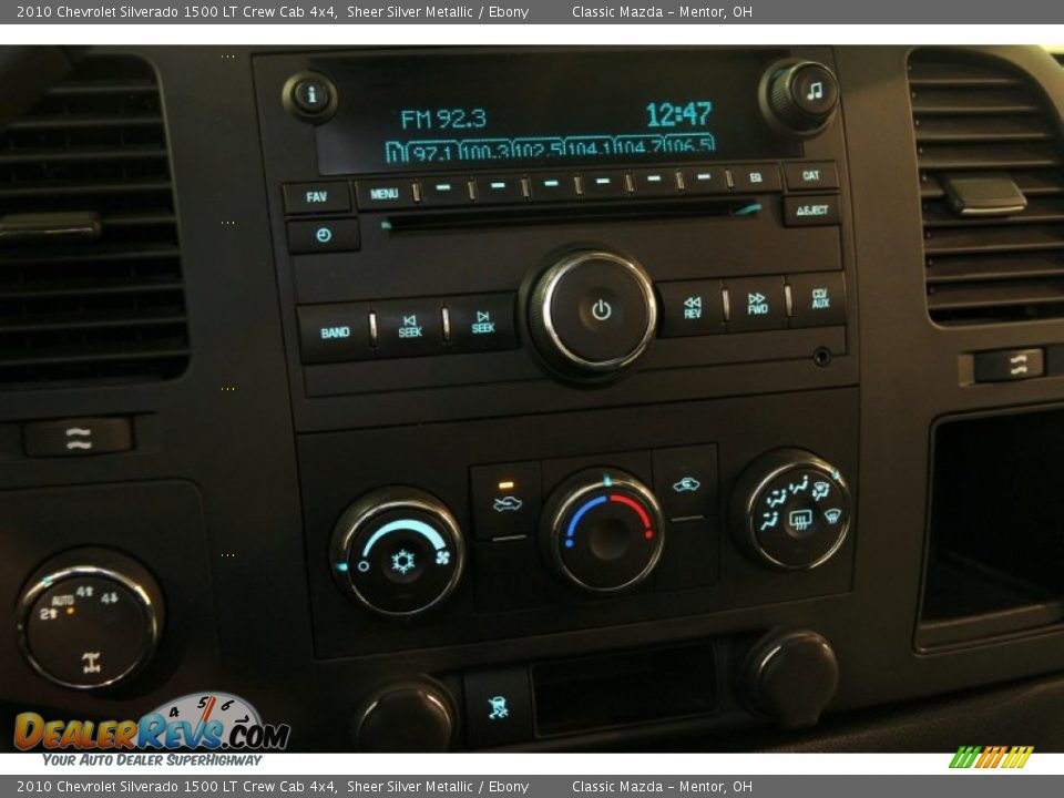 2010 Chevrolet Silverado 1500 LT Crew Cab 4x4 Sheer Silver Metallic / Ebony Photo #9