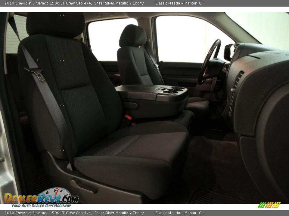 2010 Chevrolet Silverado 1500 LT Crew Cab 4x4 Sheer Silver Metallic / Ebony Photo #10
