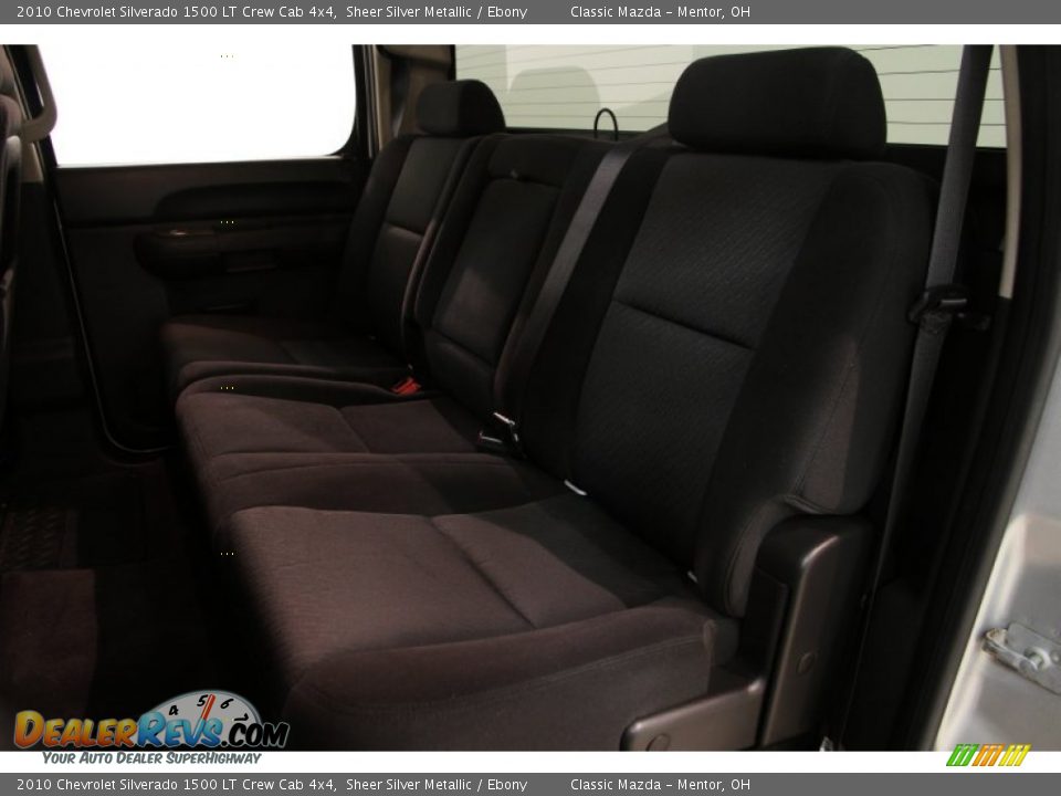 2010 Chevrolet Silverado 1500 LT Crew Cab 4x4 Sheer Silver Metallic / Ebony Photo #12