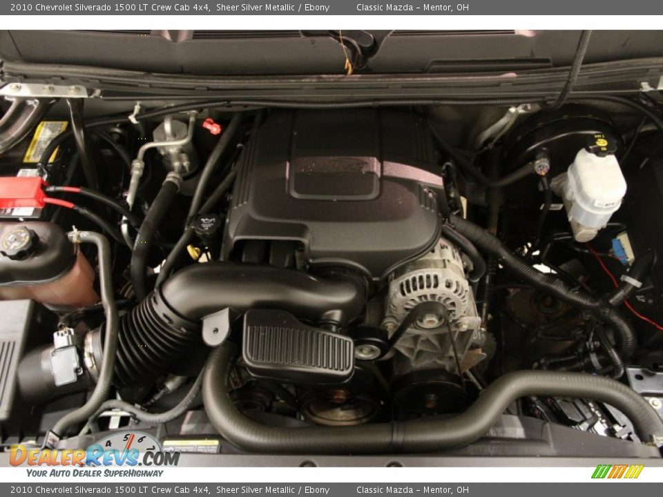 2010 Chevrolet Silverado 1500 LT Crew Cab 4x4 Sheer Silver Metallic / Ebony Photo #14
