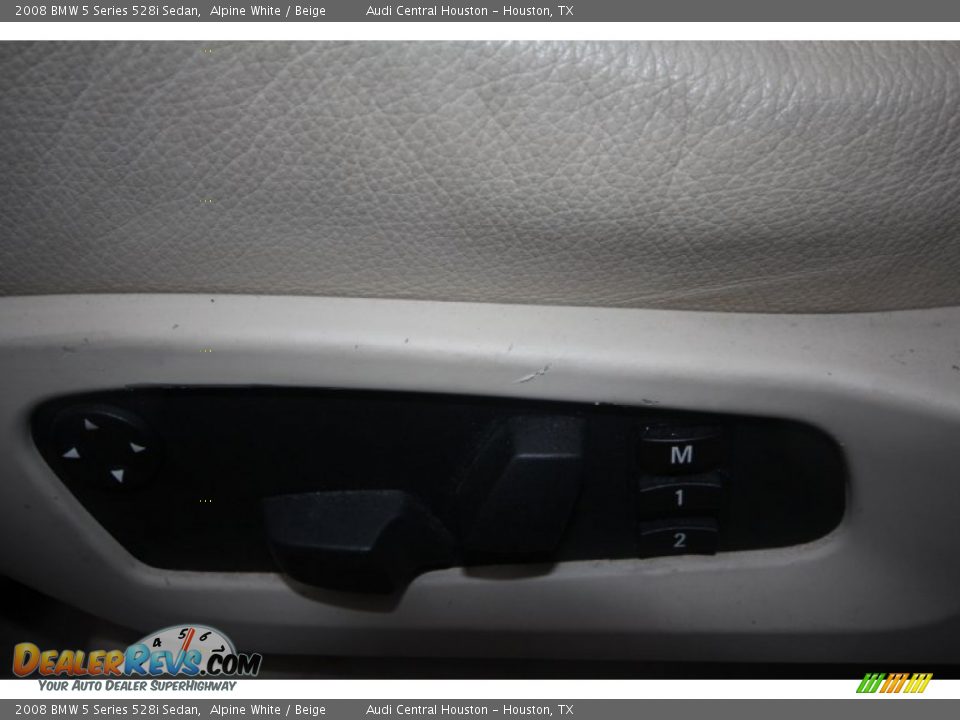 2008 BMW 5 Series 528i Sedan Alpine White / Beige Photo #13