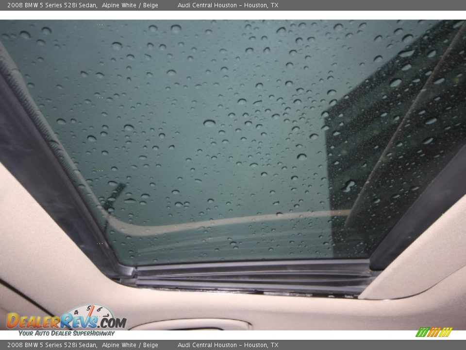 2008 BMW 5 Series 528i Sedan Alpine White / Beige Photo #16