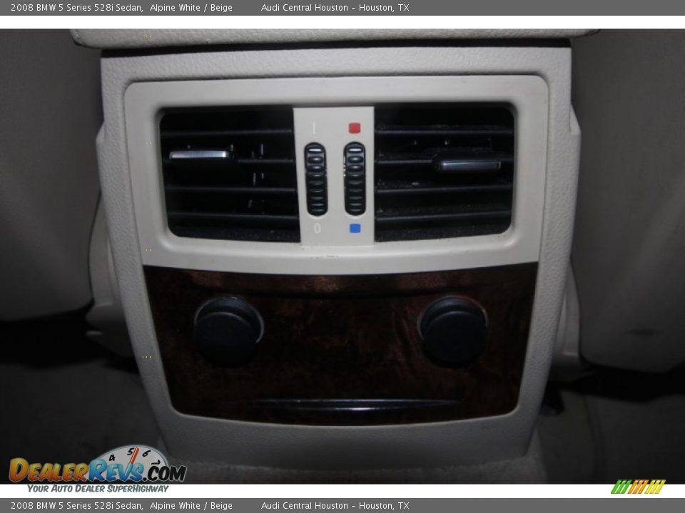 2008 BMW 5 Series 528i Sedan Alpine White / Beige Photo #29