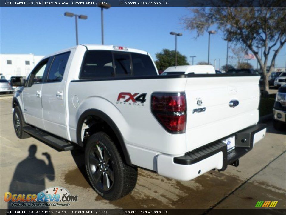 2013 Ford F150 FX4 SuperCrew 4x4 Oxford White / Black Photo #3