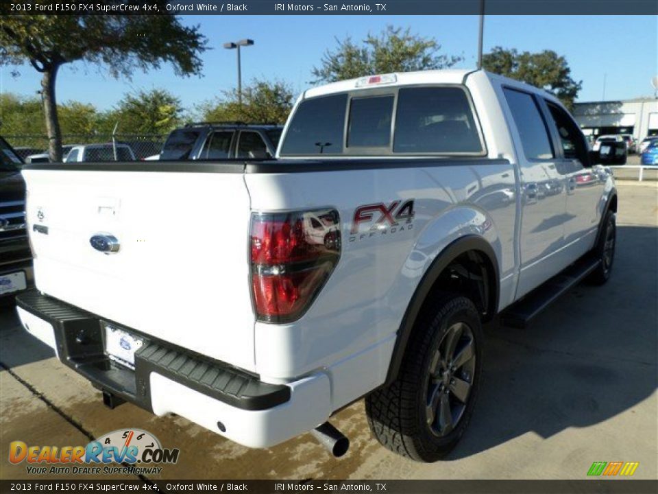 2013 Ford F150 FX4 SuperCrew 4x4 Oxford White / Black Photo #5