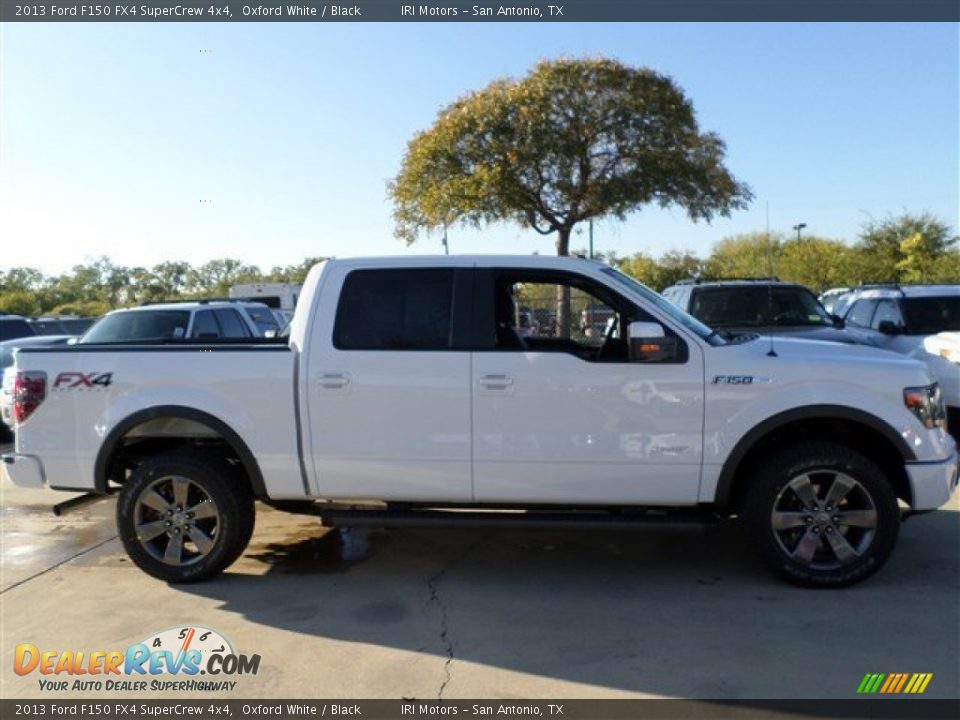 2013 Ford F150 FX4 SuperCrew 4x4 Oxford White / Black Photo #6