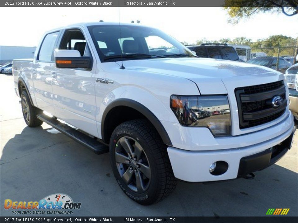 2013 Ford F150 FX4 SuperCrew 4x4 Oxford White / Black Photo #7