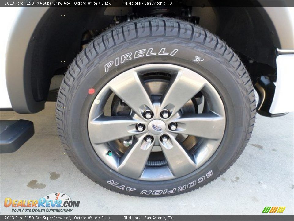 2013 Ford F150 FX4 SuperCrew 4x4 Oxford White / Black Photo #8