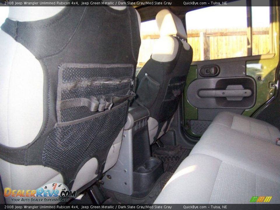 2008 Jeep Wrangler Unlimited Rubicon 4x4 Jeep Green Metallic / Dark Slate Gray/Med Slate Gray Photo #8