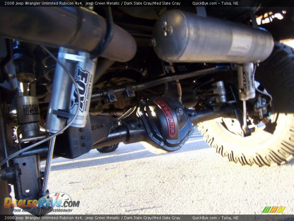 2008 Jeep Wrangler Unlimited Rubicon 4x4 Jeep Green Metallic / Dark Slate Gray/Med Slate Gray Photo #10