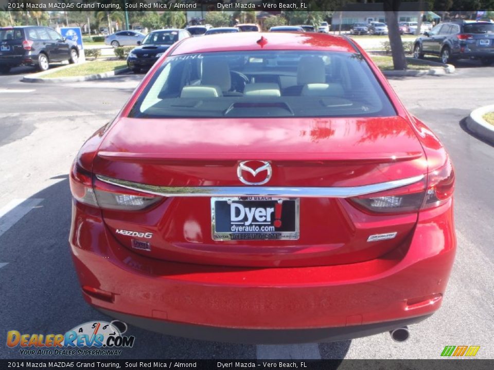 2014 Mazda MAZDA6 Grand Touring Soul Red Mica / Almond Photo #4
