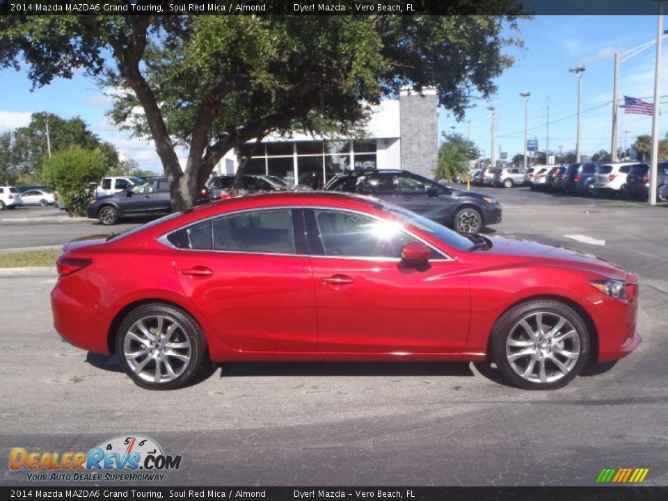 2014 Mazda MAZDA6 Grand Touring Soul Red Mica / Almond Photo #7