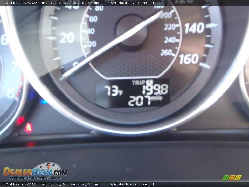 2014 Mazda MAZDA6 Grand Touring Soul Red Mica / Almond Photo #14