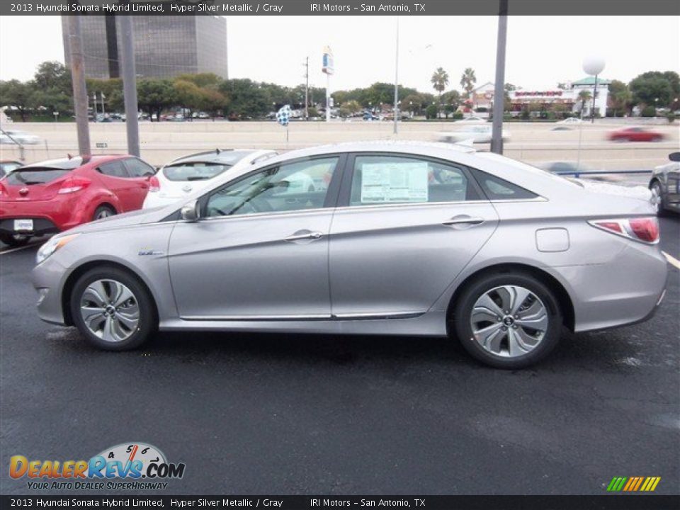 2013 Hyundai Sonata Hybrid Limited Hyper Silver Metallic / Gray Photo #3