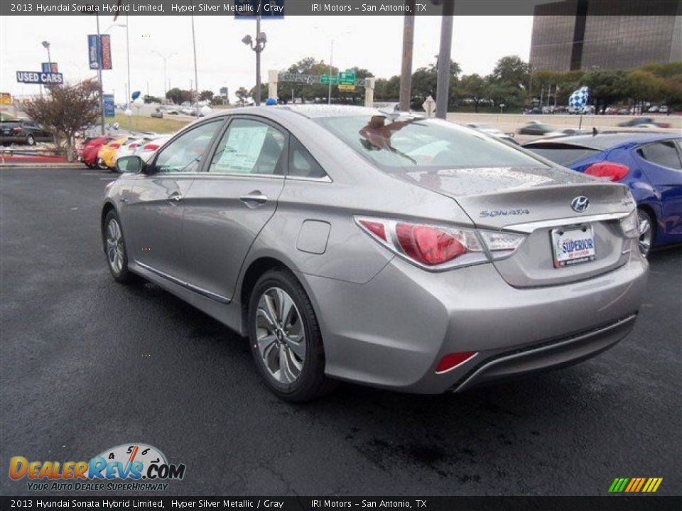 2013 Hyundai Sonata Hybrid Limited Hyper Silver Metallic / Gray Photo #4