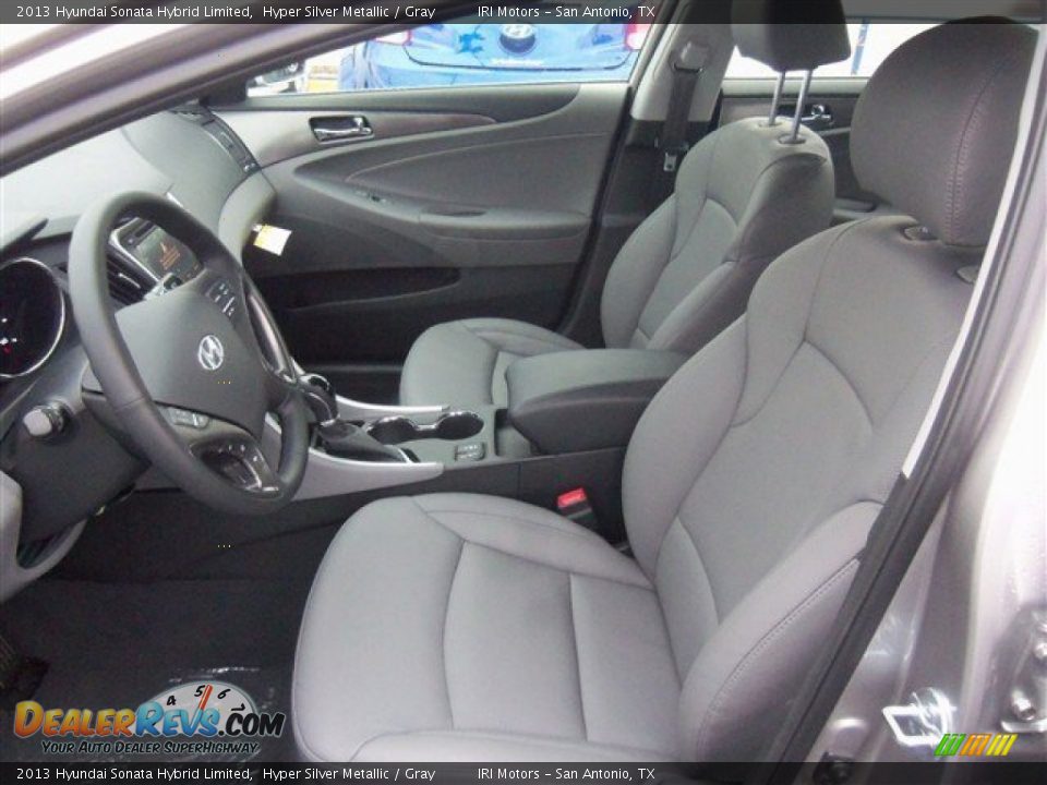 2013 Hyundai Sonata Hybrid Limited Hyper Silver Metallic / Gray Photo #5