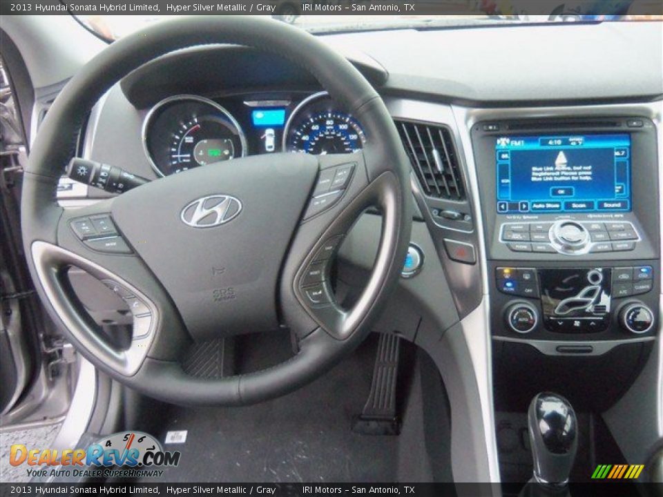 2013 Hyundai Sonata Hybrid Limited Hyper Silver Metallic / Gray Photo #6