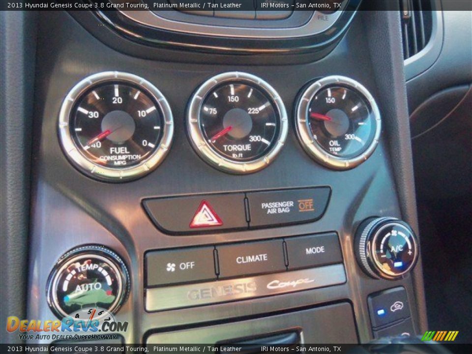 2013 Hyundai Genesis Coupe 3.8 Grand Touring Platinum Metallic / Tan Leather Photo #6