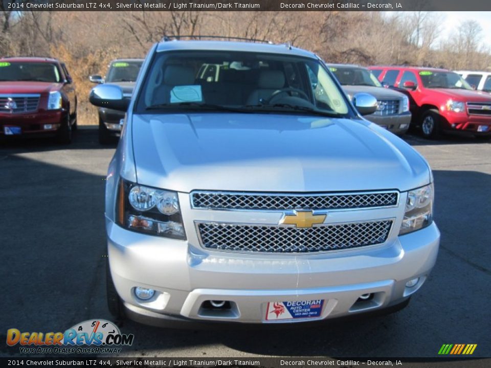 2014 Chevrolet Suburban LTZ 4x4 Silver Ice Metallic / Light Titanium/Dark Titanium Photo #2