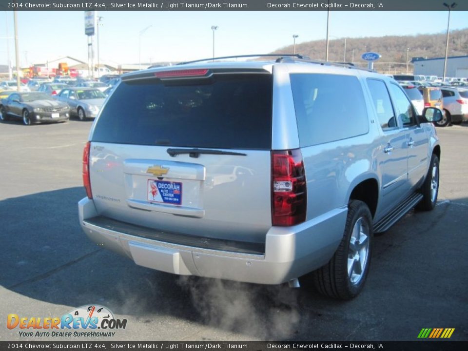 2014 Chevrolet Suburban LTZ 4x4 Silver Ice Metallic / Light Titanium/Dark Titanium Photo #3