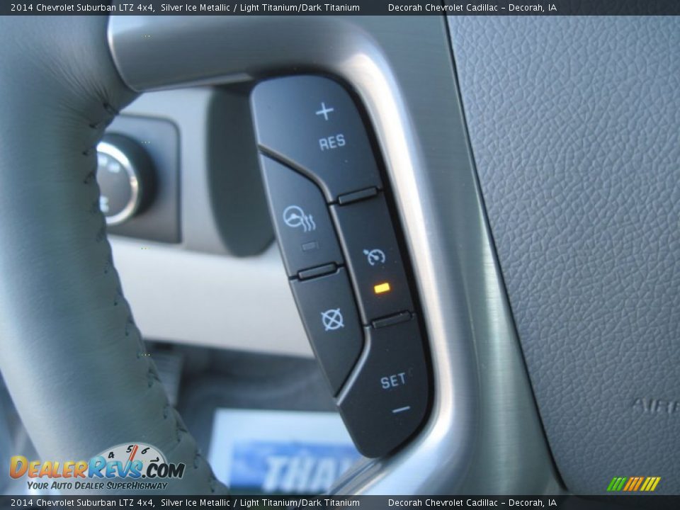 2014 Chevrolet Suburban LTZ 4x4 Silver Ice Metallic / Light Titanium/Dark Titanium Photo #12