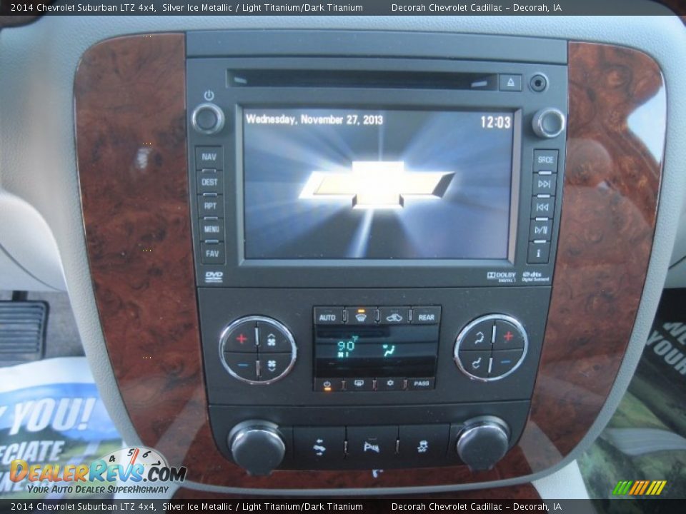 2014 Chevrolet Suburban LTZ 4x4 Silver Ice Metallic / Light Titanium/Dark Titanium Photo #13