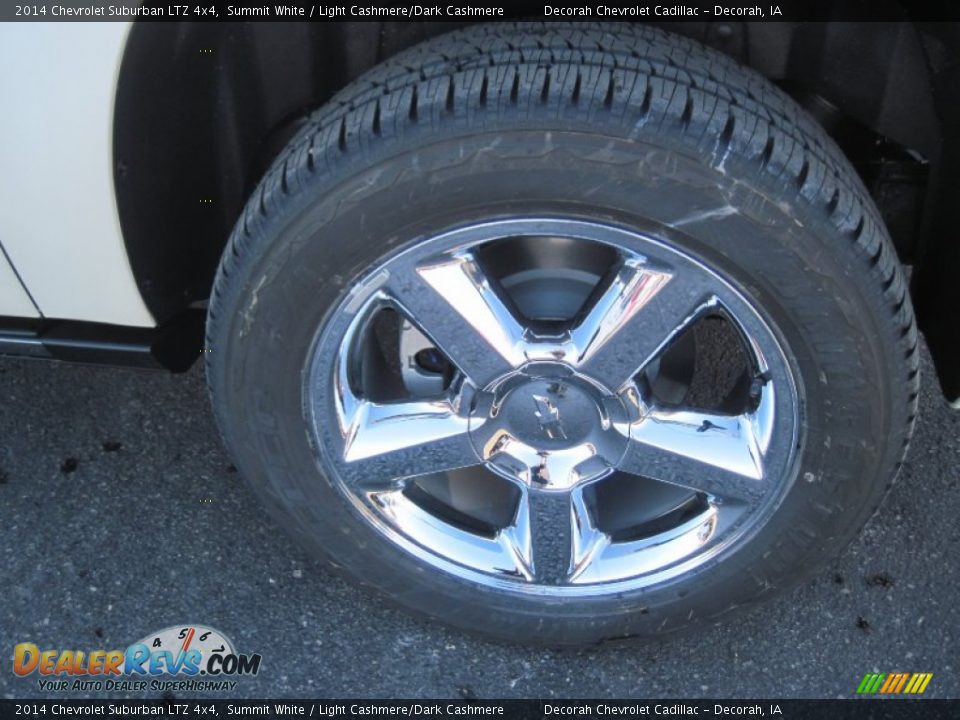 2014 Chevrolet Suburban LTZ 4x4 Summit White / Light Cashmere/Dark Cashmere Photo #4