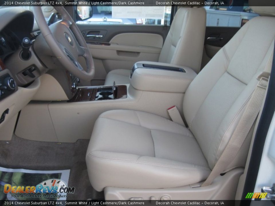 2014 Chevrolet Suburban LTZ 4x4 Summit White / Light Cashmere/Dark Cashmere Photo #6